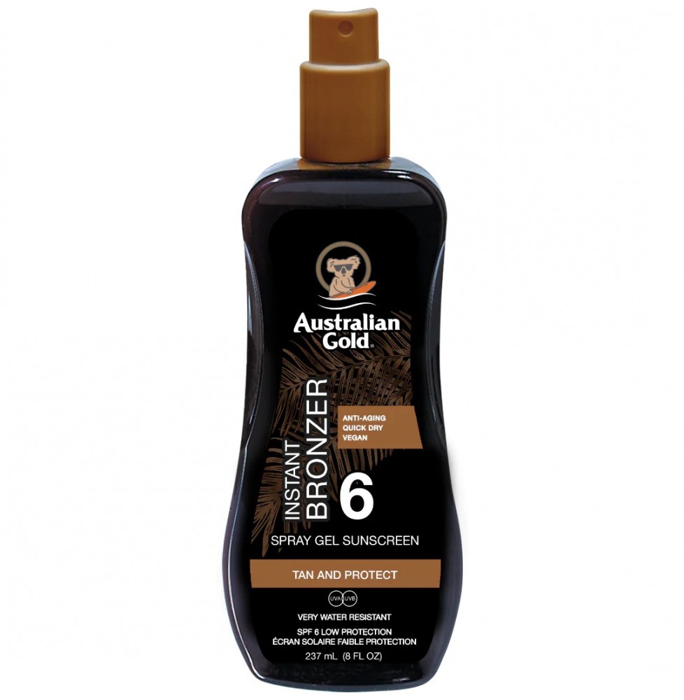 Australian Gold żel do opalania z bronzerem SPF 6, 237 ml.