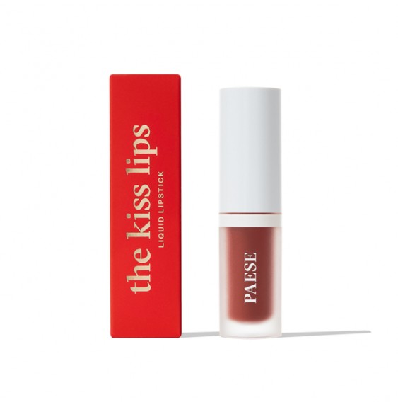 Trwała pomadka w płynie THE KISS LIPS Paese 04 Rusty Red 3,2 ml.