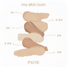 Podkład matujący My Skin Icon Paese 0N Alabaster, 33ml.