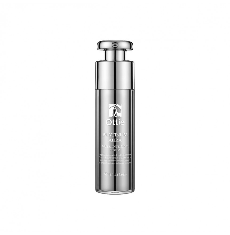 Przeciwstarzeniowe serum do twarzy z platyną OTTIE PLATINUM AURA, 40ml