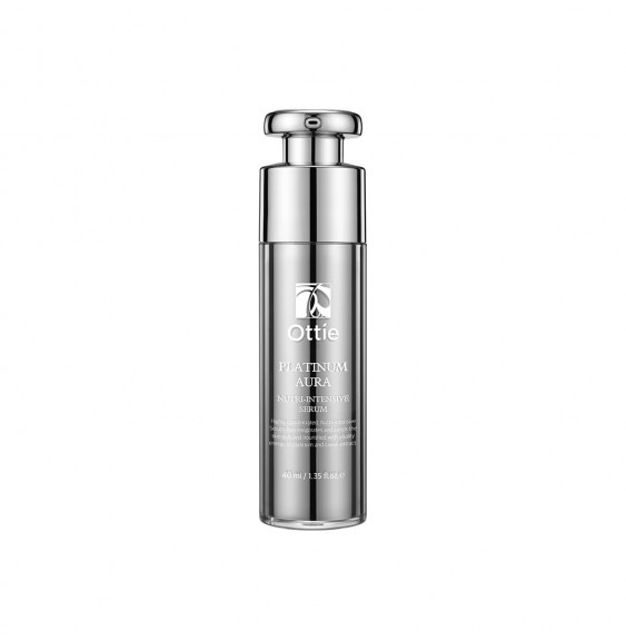 Przeciwstarzeniowe serum do twarzy z platyną OTTIE PLATINUM AURA, 40ml