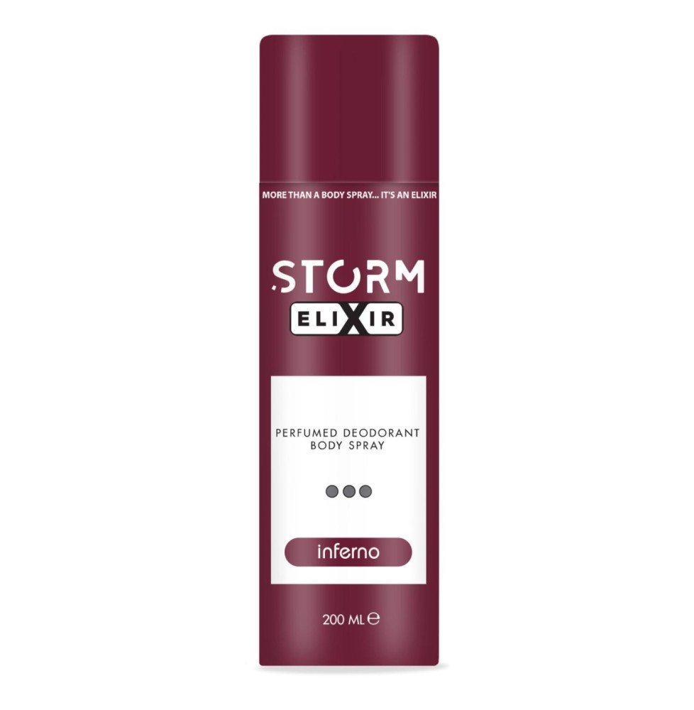 Perfumowany dezodorant Storm Elixir Inferno dla mężczyzn 200ml.