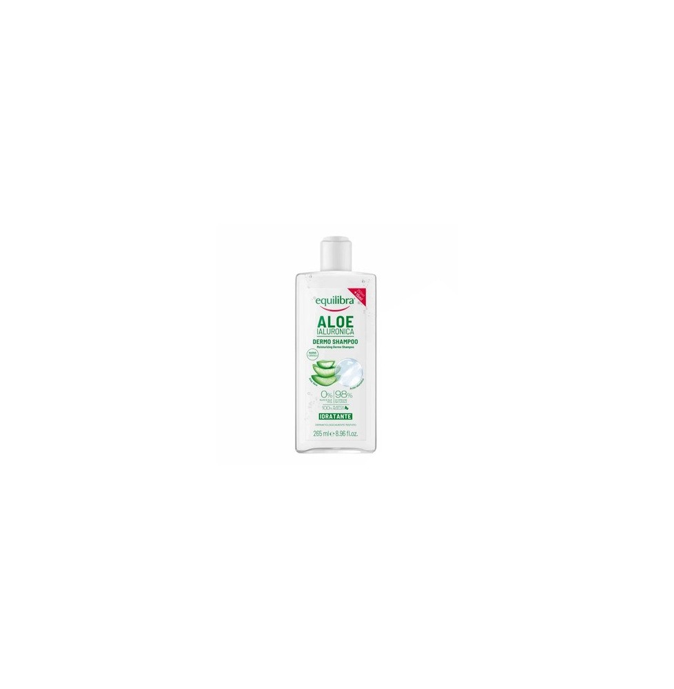 Szampon do włosów aloesowy, nawilżający, Equilibra 250 ml