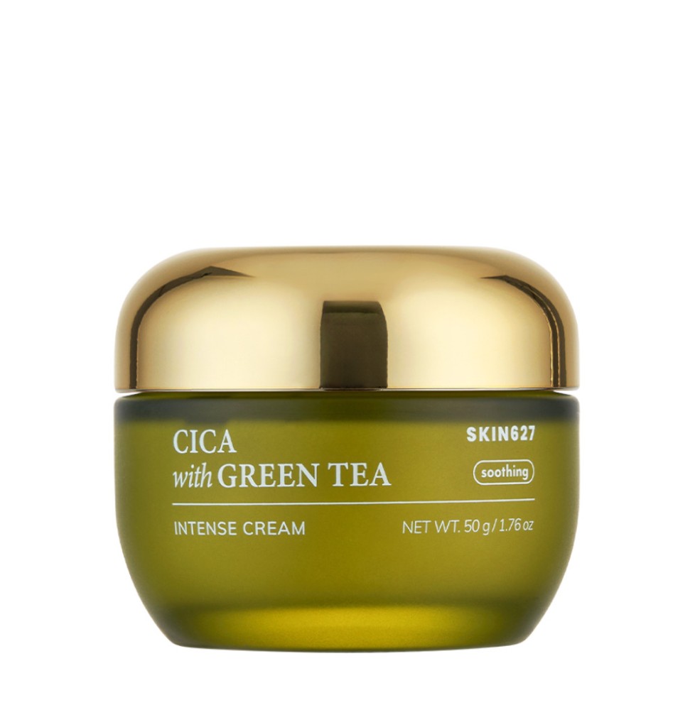 SKIN627 CICA with Green Tea Intense Cream 50 g – koreański krem kojąco-nawilżający