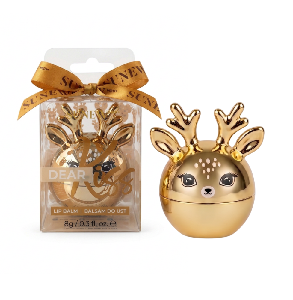 SUNEWMED DEAR KISS GOLD – POMARAŃCZOWY BALSAM DO UST RENIFER (LIMITOWANA EDYCJA)