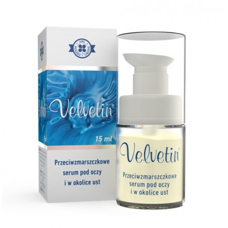 Velvetin przeciwzmarszczkowe serum pod oczy i w okolice ust 15 ml.