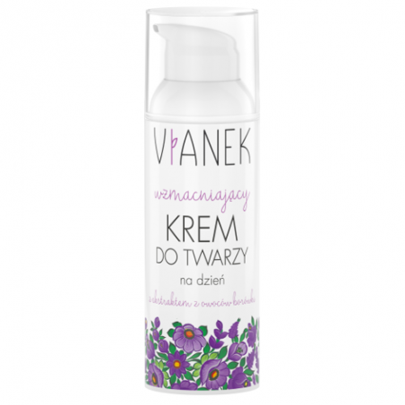 Krem wzmacniający do twarzy na dzień, Vianek 50 ml.