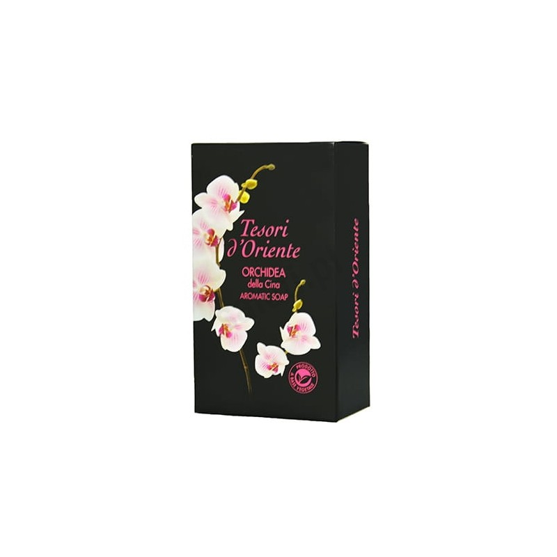 Mydło w kostce w kartoniku Tesori d'Oriente Orchidea, 150 g.